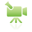camcorder, green icon