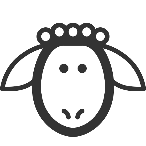 Sheep svg vector icon