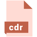 cdr, file, format svg vector icon