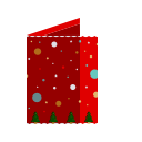 card, christmas, greeting, merry, wishes svg vector icon