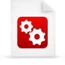 document, file, paper, red icon