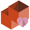 box,heart icon