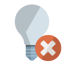 ligthbulb,off,close icon
