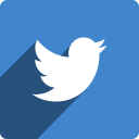 media, shadow, social, square, twitter svg vector icon