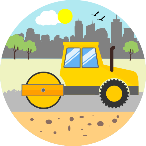 Road Roller svg vector icon