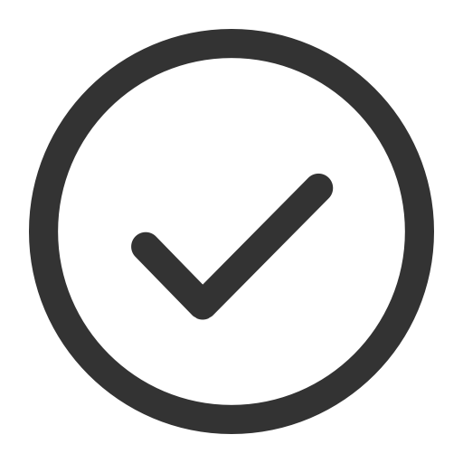 Round Check svg vector icon