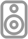 audio, music, speaker svg vector icon