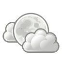 clouds, few, night, weather svg vector icon