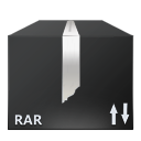 nanosuit,rar,file,black icon