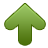 arrow,green,up,ascend,rise,ascending,upload,increase icon