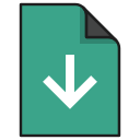 arrow, documents, down, download, file, guardar, install, save svg vector icon