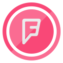 foursquare, network, online, service svg vector icon