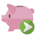 piggy,bank,right icon