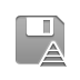 diskette,pyramid icon
