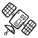 astronomy, satellite, space, space craft, space ship svg vector icon