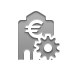 bank,euro,gear icon