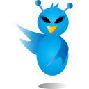 alienbird,alien,bird,twitter,animal,social network,social,sn icon