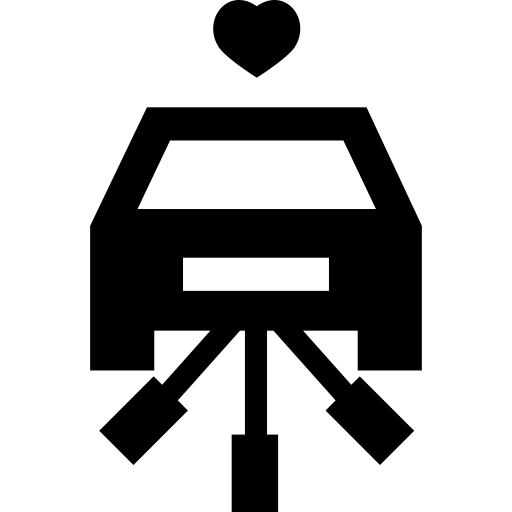 Wedding Car svg vector icon