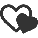 two,hearts icon