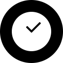 circle, clock, deadline, time, time management svg vector icon