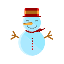 christmas, merry, scarf, smile, snowman svg vector icon