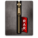 rar,gold,black icon