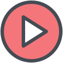 button, clip, movie, play, video, youtube svg vector icon
