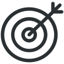 business, finance, goal, target svg vector icon