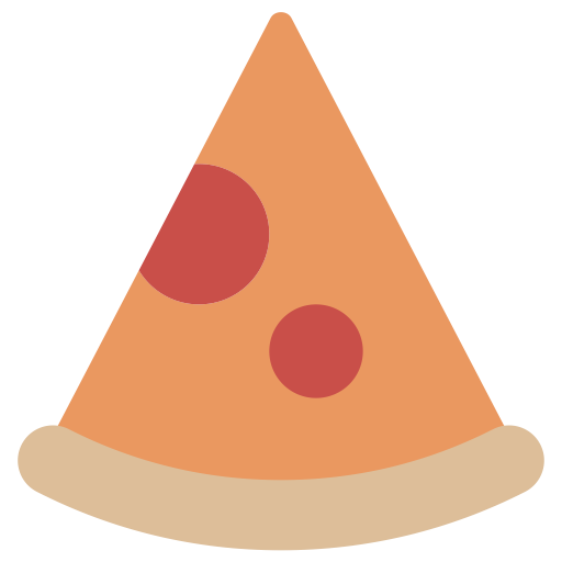 Food Color Pizza Slice svg vector icon