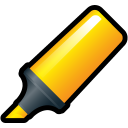 highlighter,yellow icon