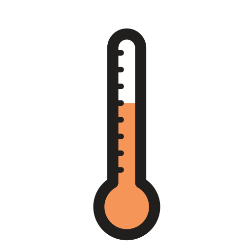Temperature svg vector icon