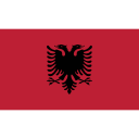 albania, ensign, flag, nation svg vector icon
