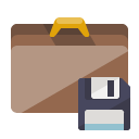 briefcase,diskette icon