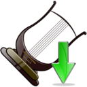 lira,down,instrument,descend,download,fall,decrease,descending icon