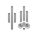 distribute,horizontal,center,binoculars icon