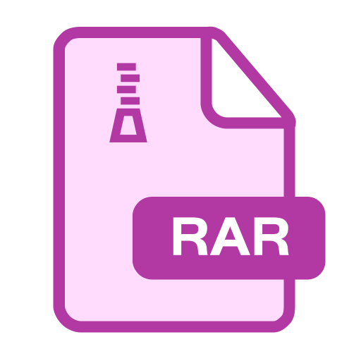 Rar svg vector icon