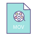 doc, file, format, mov svg vector icon