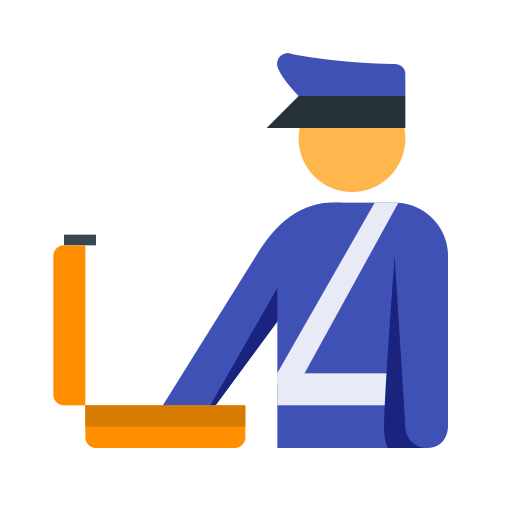 Customs svg vector icon