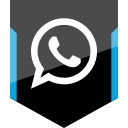 shield, social, whatsapp svg vector icon