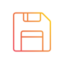 disk, diskette, floppy, memory, save, storage, ui svg vector icon