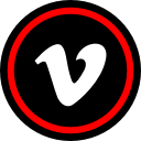 media, online, social, vimeo, web svg vector icon