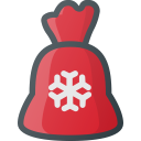 bag, christmas, gift, present, santa svg vector icon