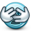 emot, eyes closed, hands, hidden, hide, scared, smiley, smiley face icon