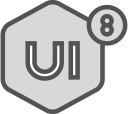 brand, logo, network, social, ui8 svg vector icon