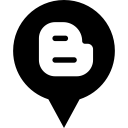 blogger, logo, media, social svg vector icon