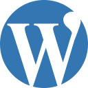 blog, blogging, crm, logo, media, newsletter, online, press, social, word, wordpress svg vector icon