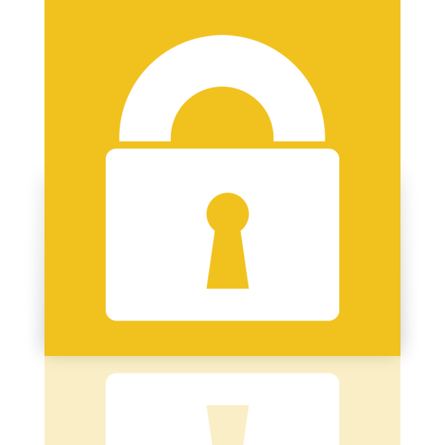 lock, mirror, power icon