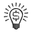 business, idea, money svg vector icon