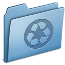 blue,recycling icon