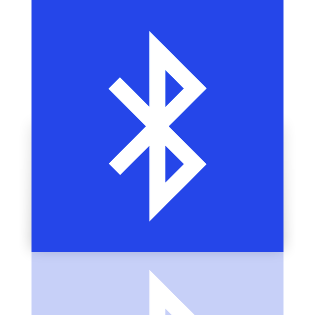 bluetooth, mirror icon